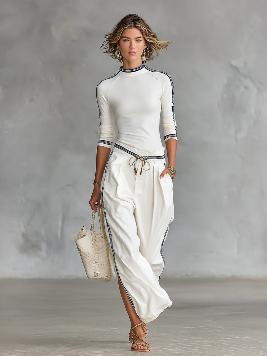 Women's High Neck Drawstring Two-Piece Set – House of Velari