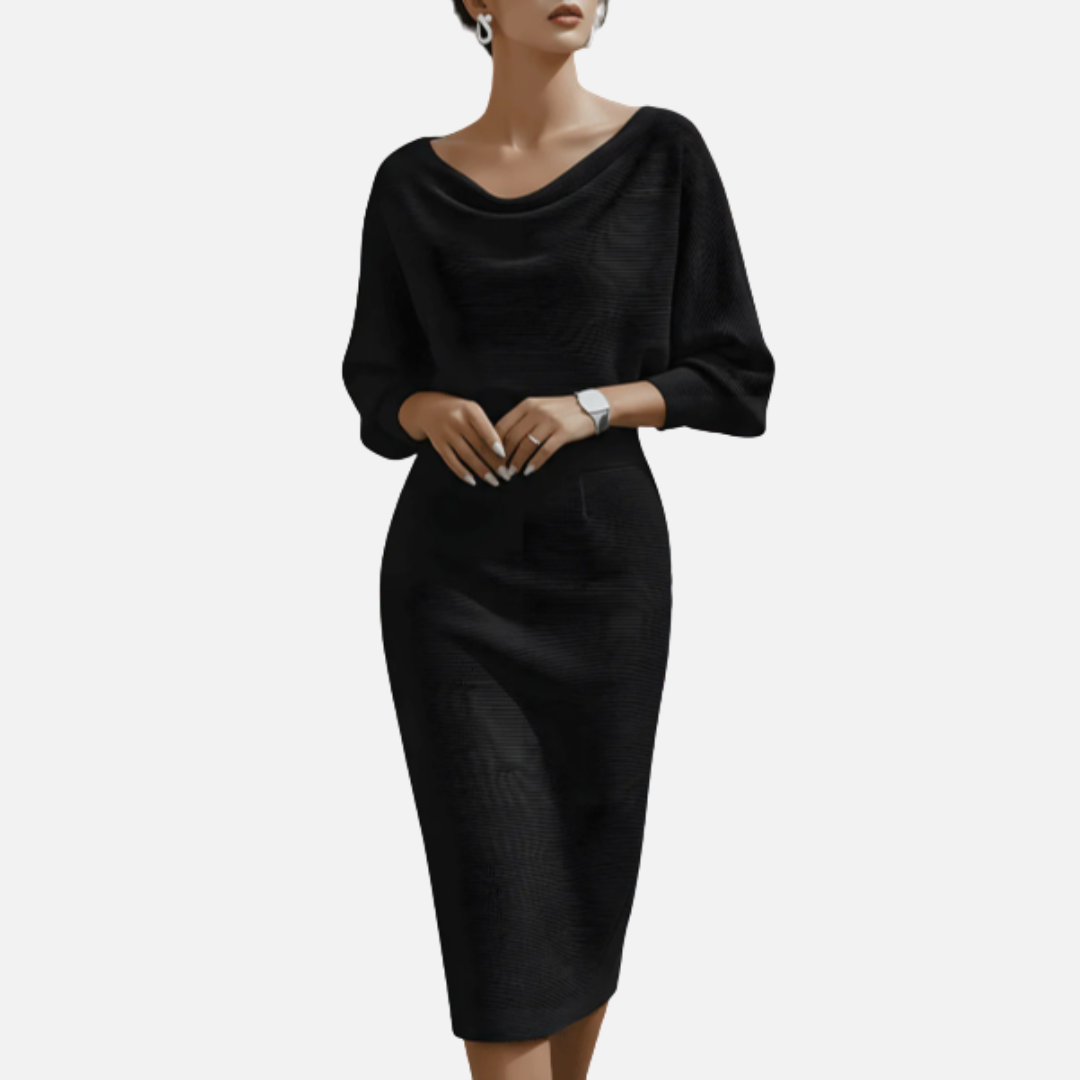Women's Cowl Neck Midi Dress – House of Velari