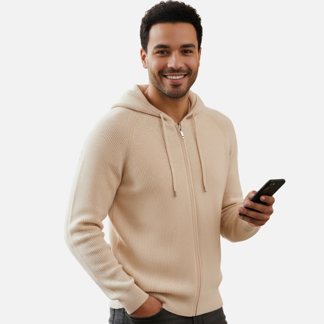Men’s Merino Wool Cardigan – Warm Vest – House of Velari
