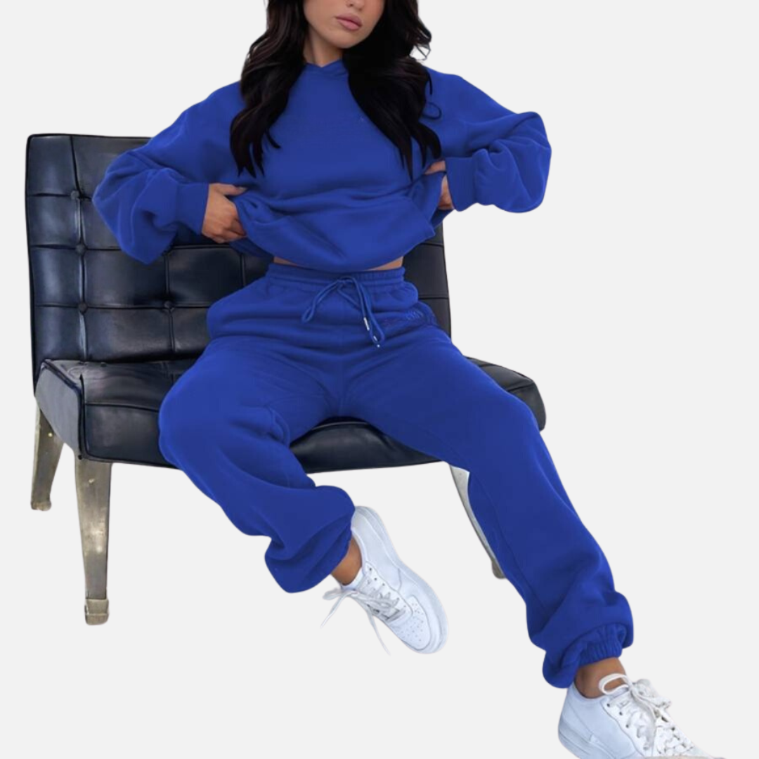 Women’s Casual Hoodie Jogger Set – Cozy Two-Piece Tracksuit – House of Velari