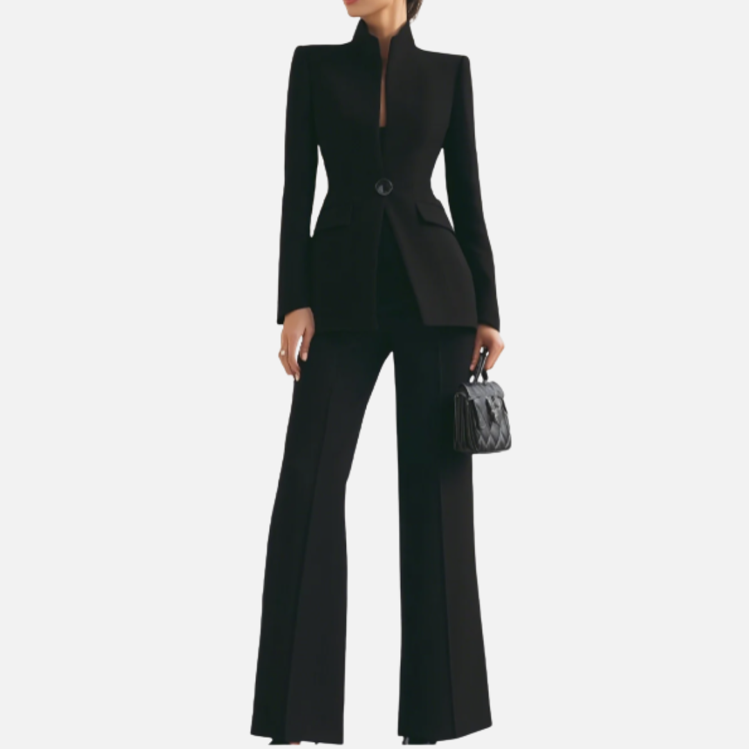 Women's High-Neck Tailored Suit – House of Velari