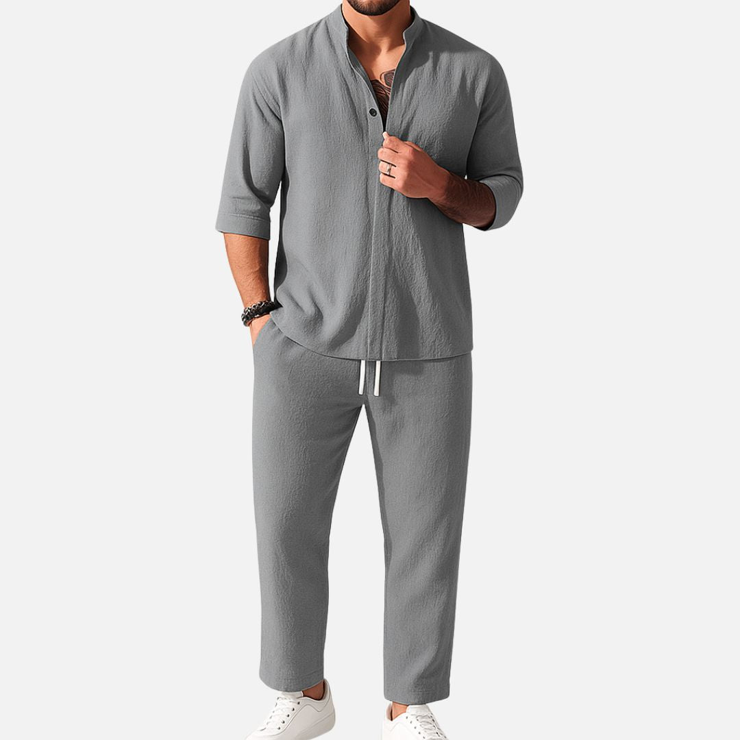 Men's Breathable Linen Lounge Set – House of Velari