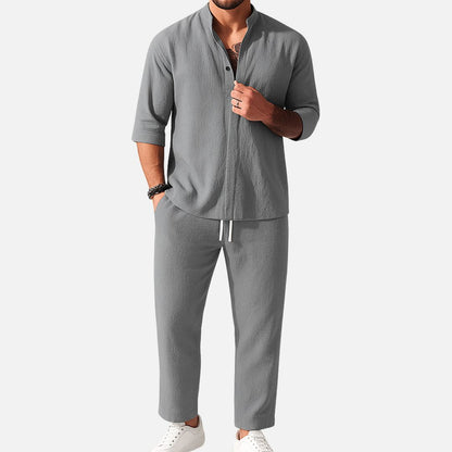 Men's Breathable Linen Lounge Set – House of Velari