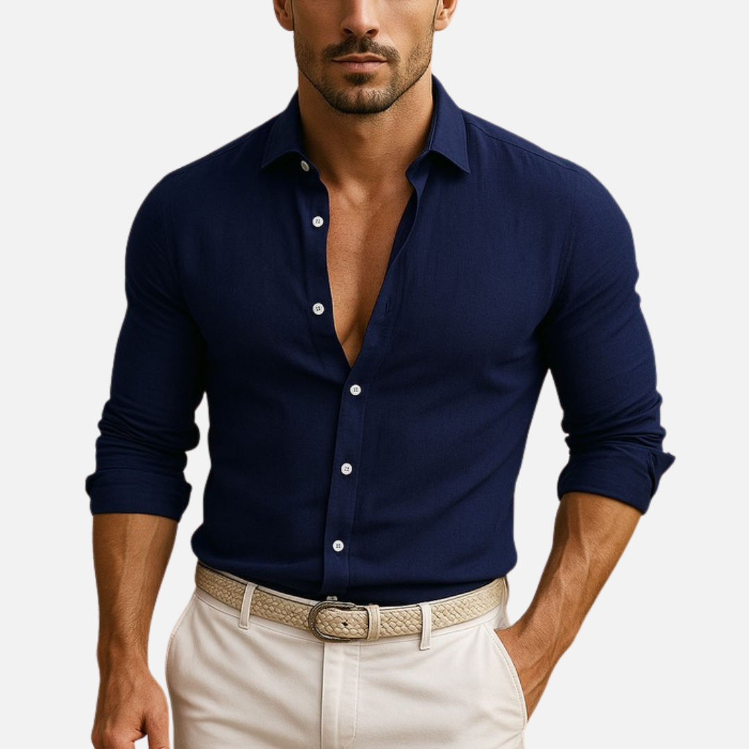 Men's Long Sleeve Slim-Fit Shirt – House of Velari