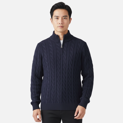 Men's Merino Wool Quarter Zip Jumper – House of Velari