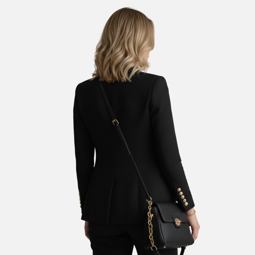 Women's Elegant Double-Breasted Blazer – House of Velari