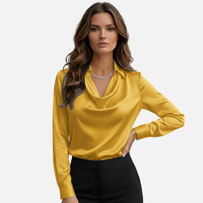 Women’s Elegant Satin Silk Shirt – House of Velari