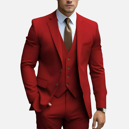 Men’s Tailored Smart Dress Three-Piece Suit – House of Velari