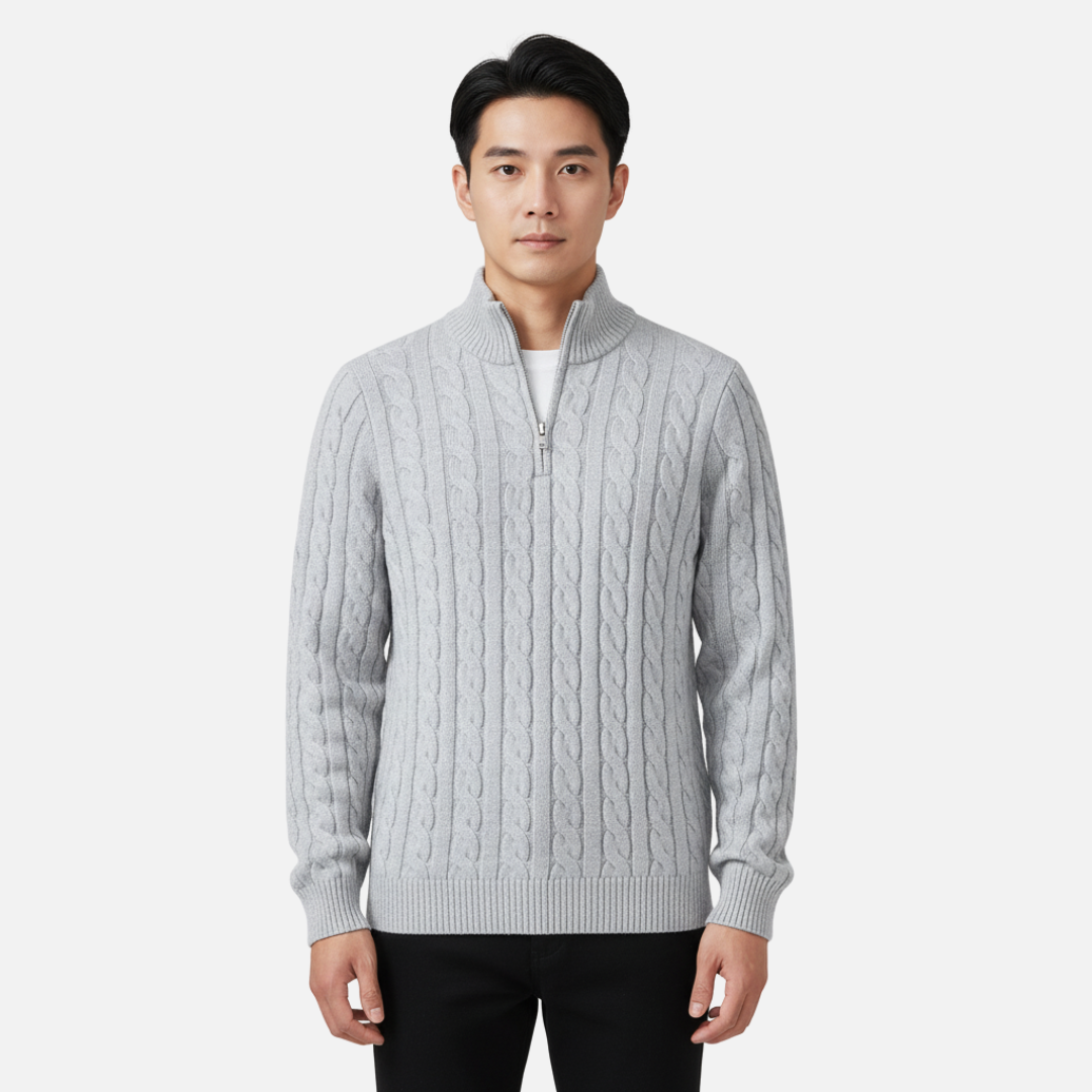 Men's Merino Wool Quarter Zip Jumper – House of Velari