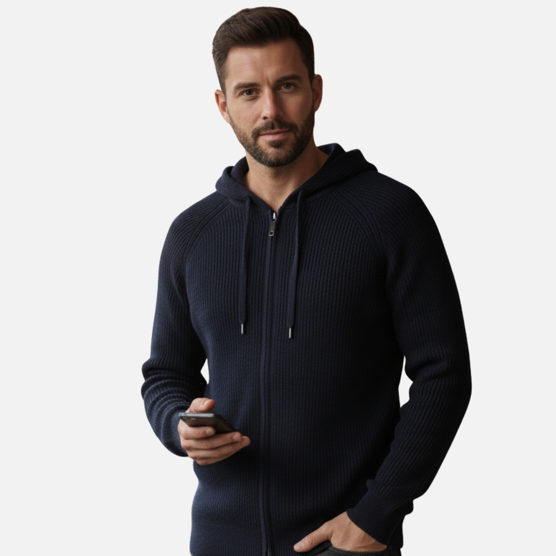 Men’s Merino Wool Cardigan – Warm Vest – House of Velari