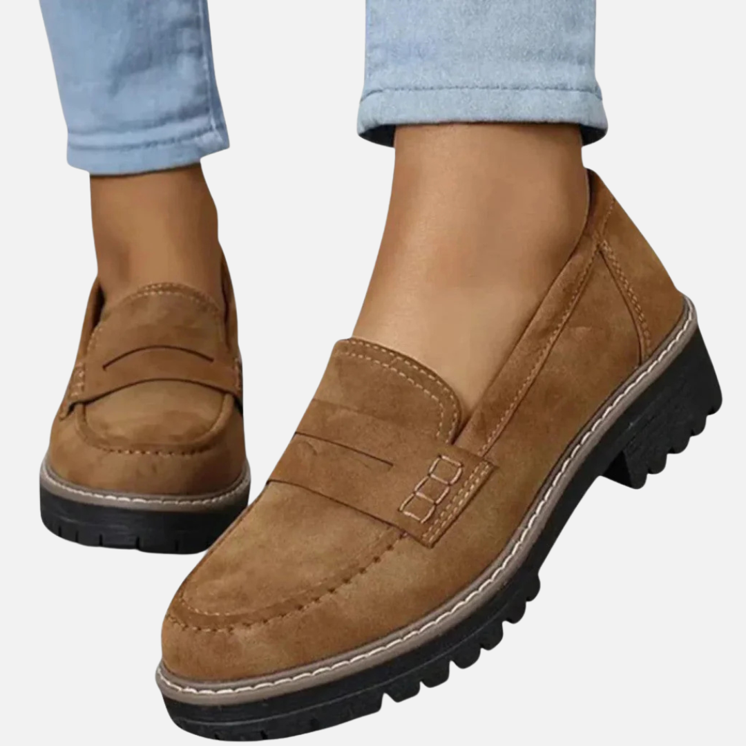 Women's Lug-Sole Penny Loafers – House of Velari