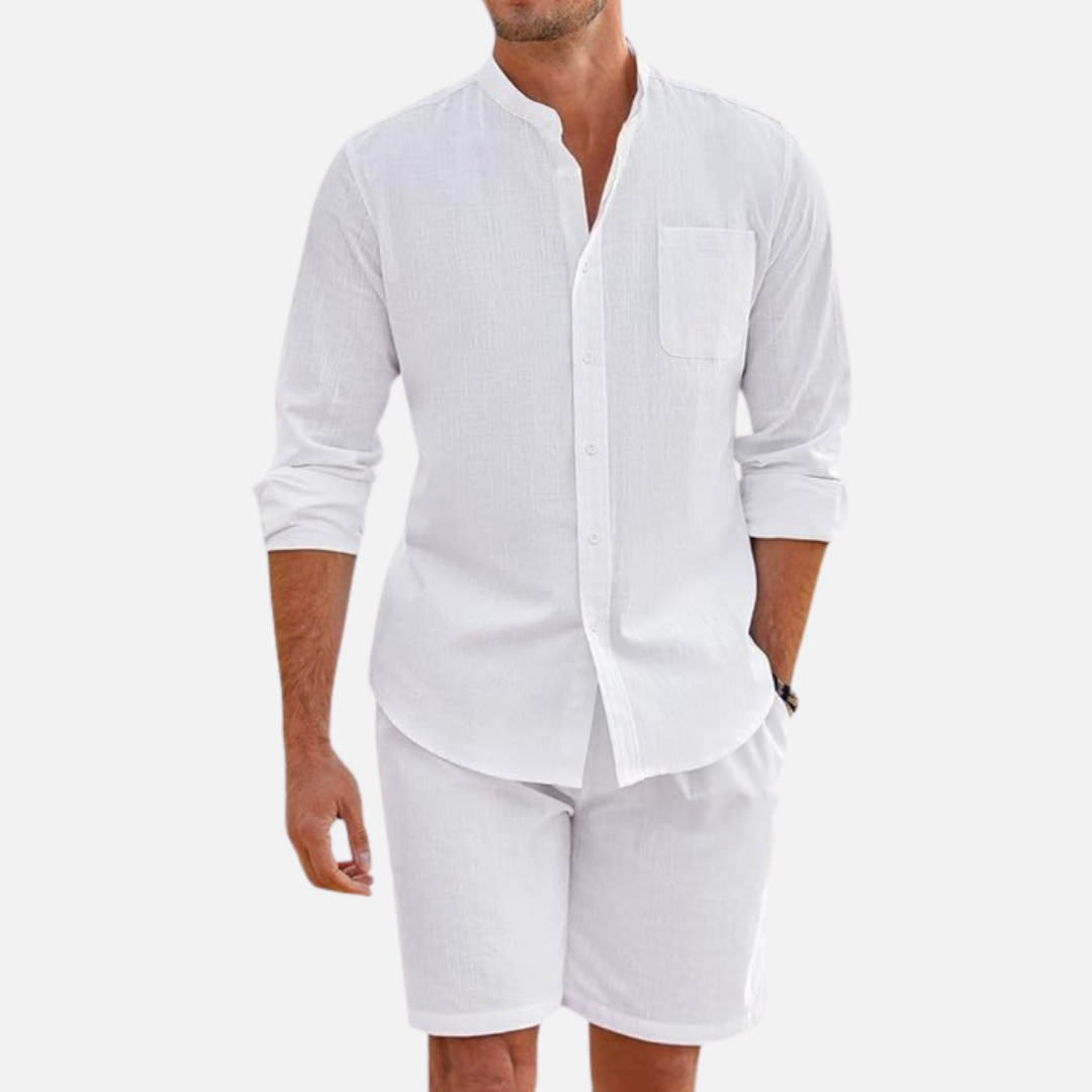 Men's Relaxed Linen Two-Piece Summer Set – House of Velari