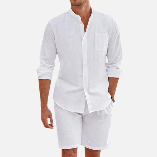 Men's Relaxed Linen Two-Piece Summer Set – House of Velari