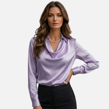 Women’s Elegant Satin Silk Shirt – House of Velari