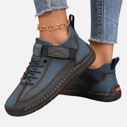 Women's Leather Ankle Walking Shoes – House of Velari