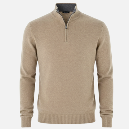 Men’s Half-Zip Sweater – Classic Knit Half-Zipper – House of Velari