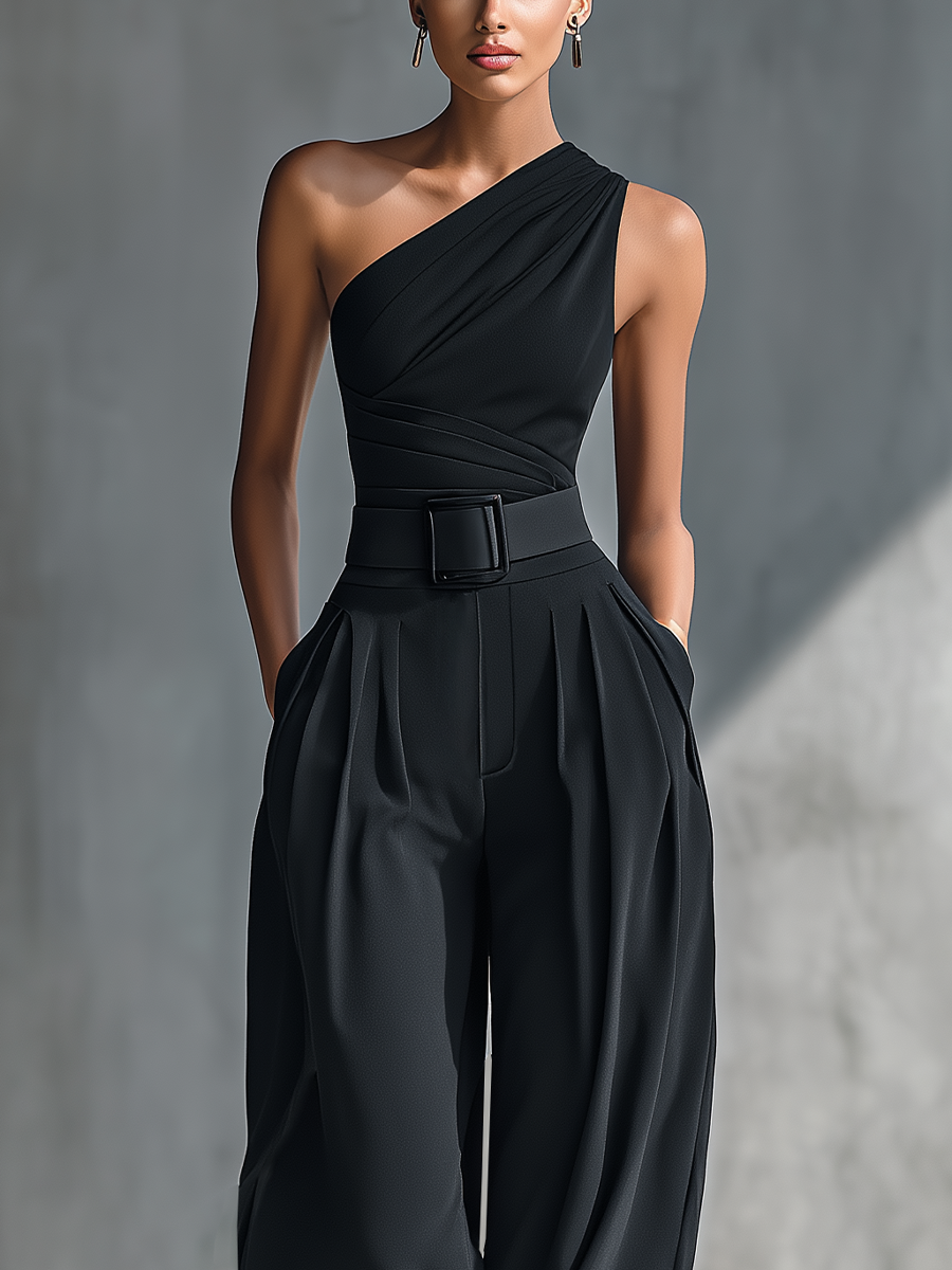 Women's Black Knit Wide-Leg Pants – House of Velari