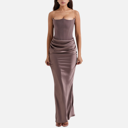 Strapless Maxi Dress for Women's - Evening Dress