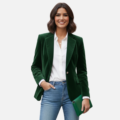 Women’s Velvet Blazer – Elegant Tailored Jacket – House of Velari