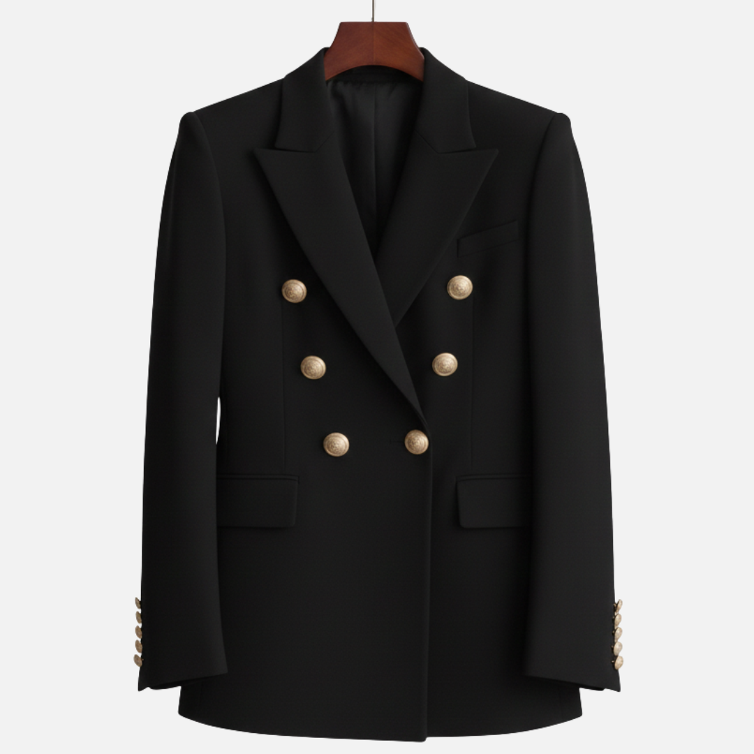 Women's Elegant Double-Breasted Blazer – House of Velari