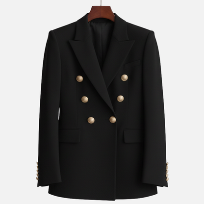 Women's Elegant Double-Breasted Blazer – House of Velari