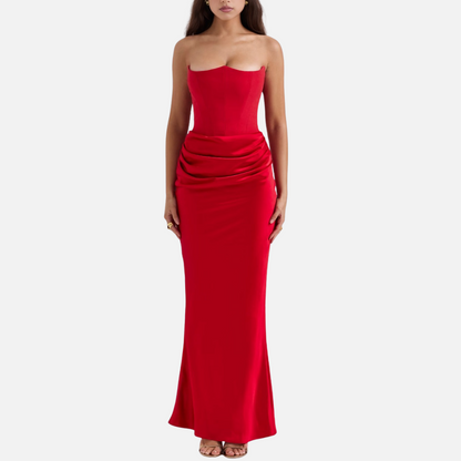 Strapless Maxi Dress for Women's - Evening Dress