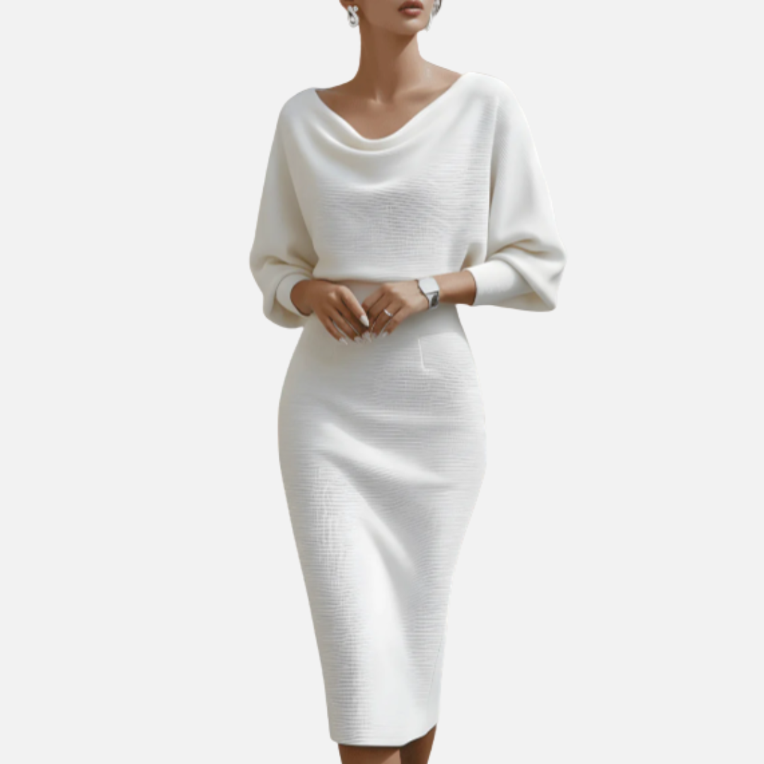 Women's Cowl Neck Midi Dress – House of Velari