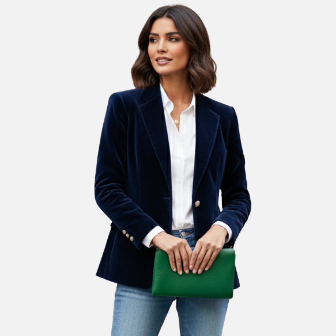 Women’s Velvet Blazer – Elegant Tailored Jacket – House of Velari