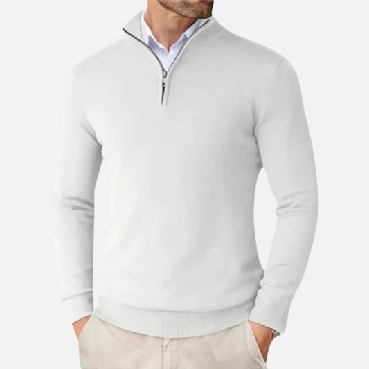 Men’s Cashmere Quarter-Zip Sweater – House of Velari