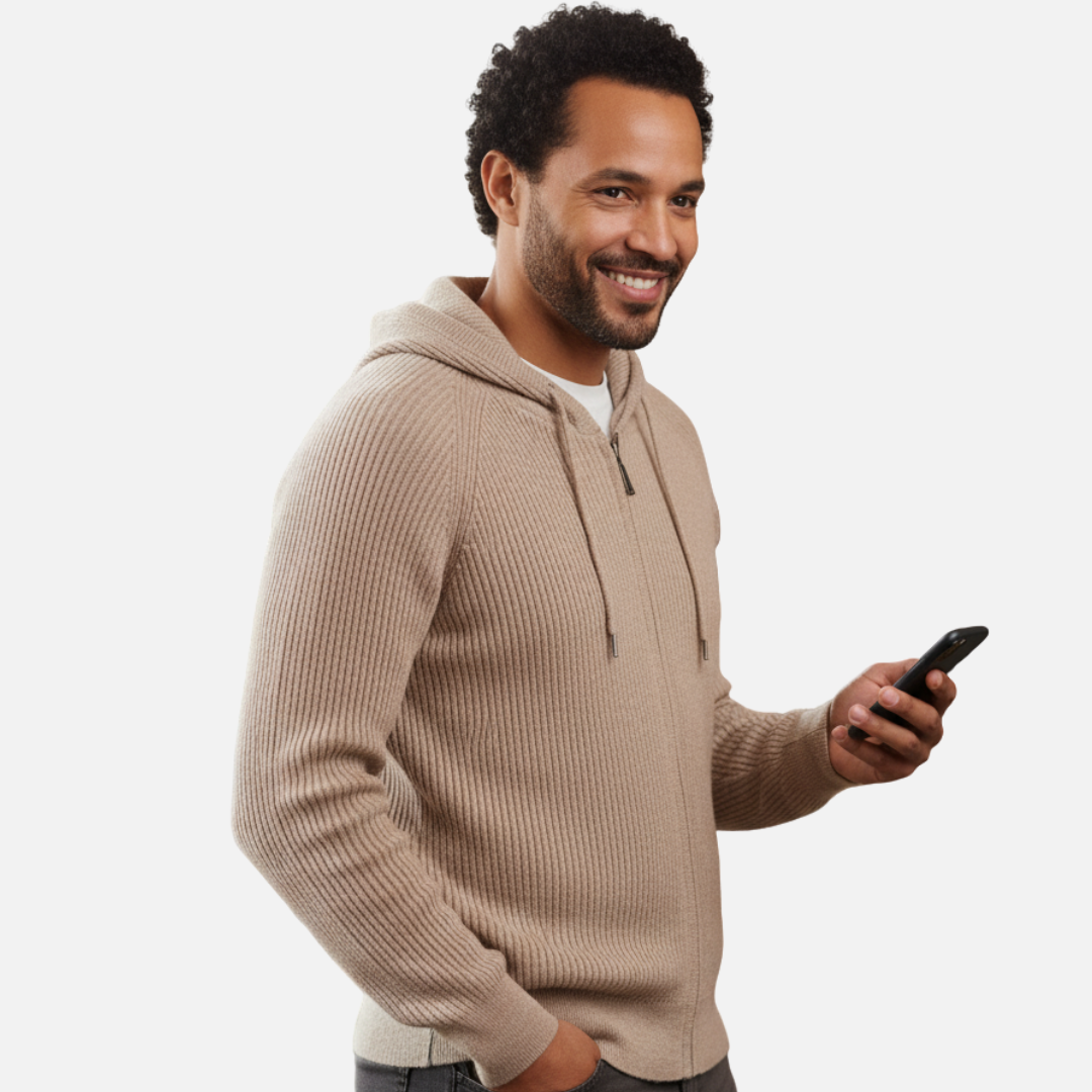 Men’s Merino Wool Cardigan – Warm Vest – House of Velari