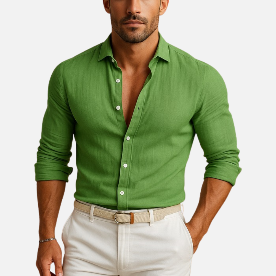 Men's Long Sleeve Slim-Fit Shirt – House of Velari