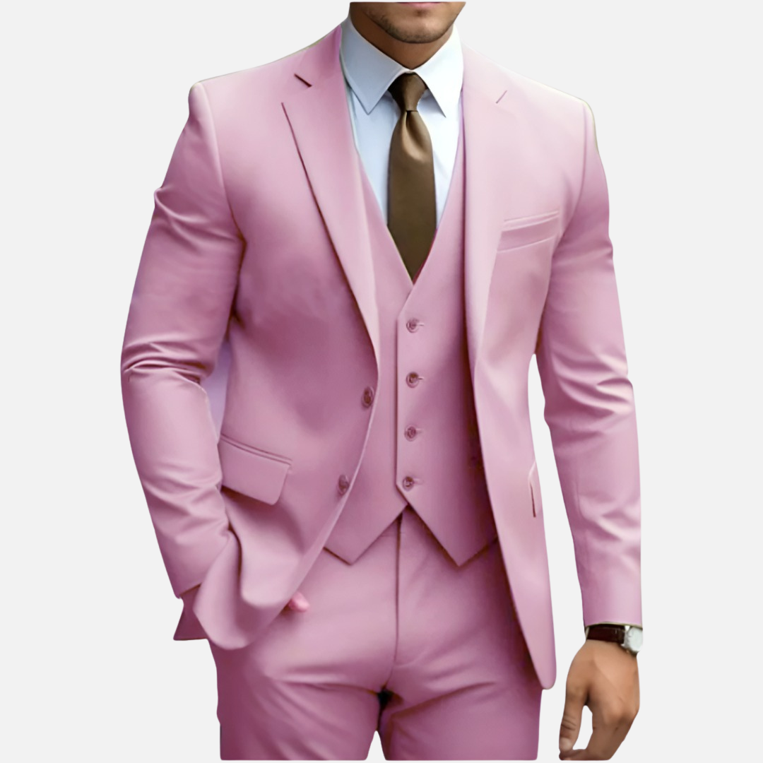 Men’s Tailored Smart Dress Three-Piece Suit – House of Velari