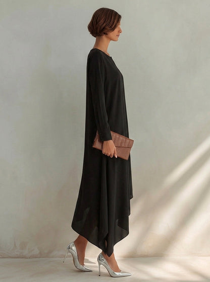 Women's Cotton Asymmetric Midi Dress – House of Velari