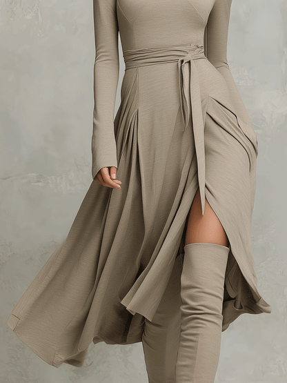 Women's Knit Figure Midi Dress – House of Velari