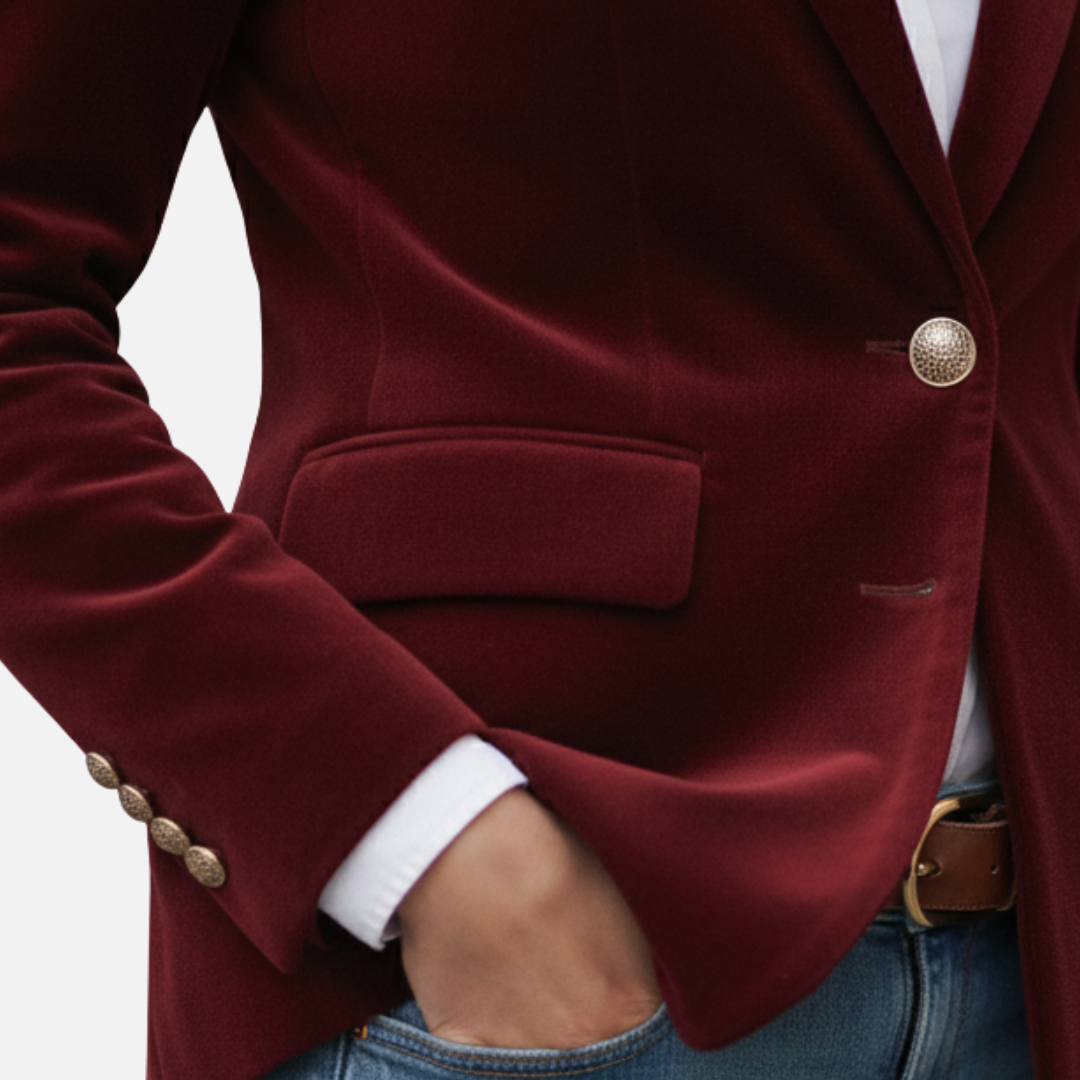 Women’s Velvet Blazer – Elegant Tailored Jacket – House of Velari