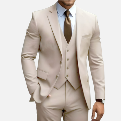 Men’s Tailored Smart Dress Three-Piece Suit – House of Velari