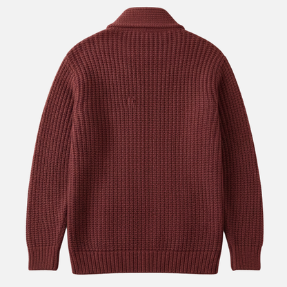 Men’s Collar Knit Cardigan – Classic Button-Up Sweater – House of Velari