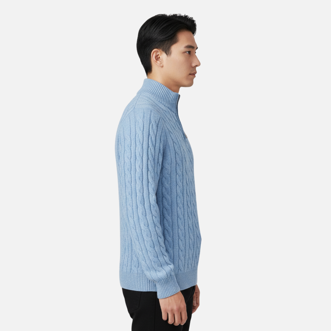 Men's Merino Wool Quarter Zip Jumper – House of Velari