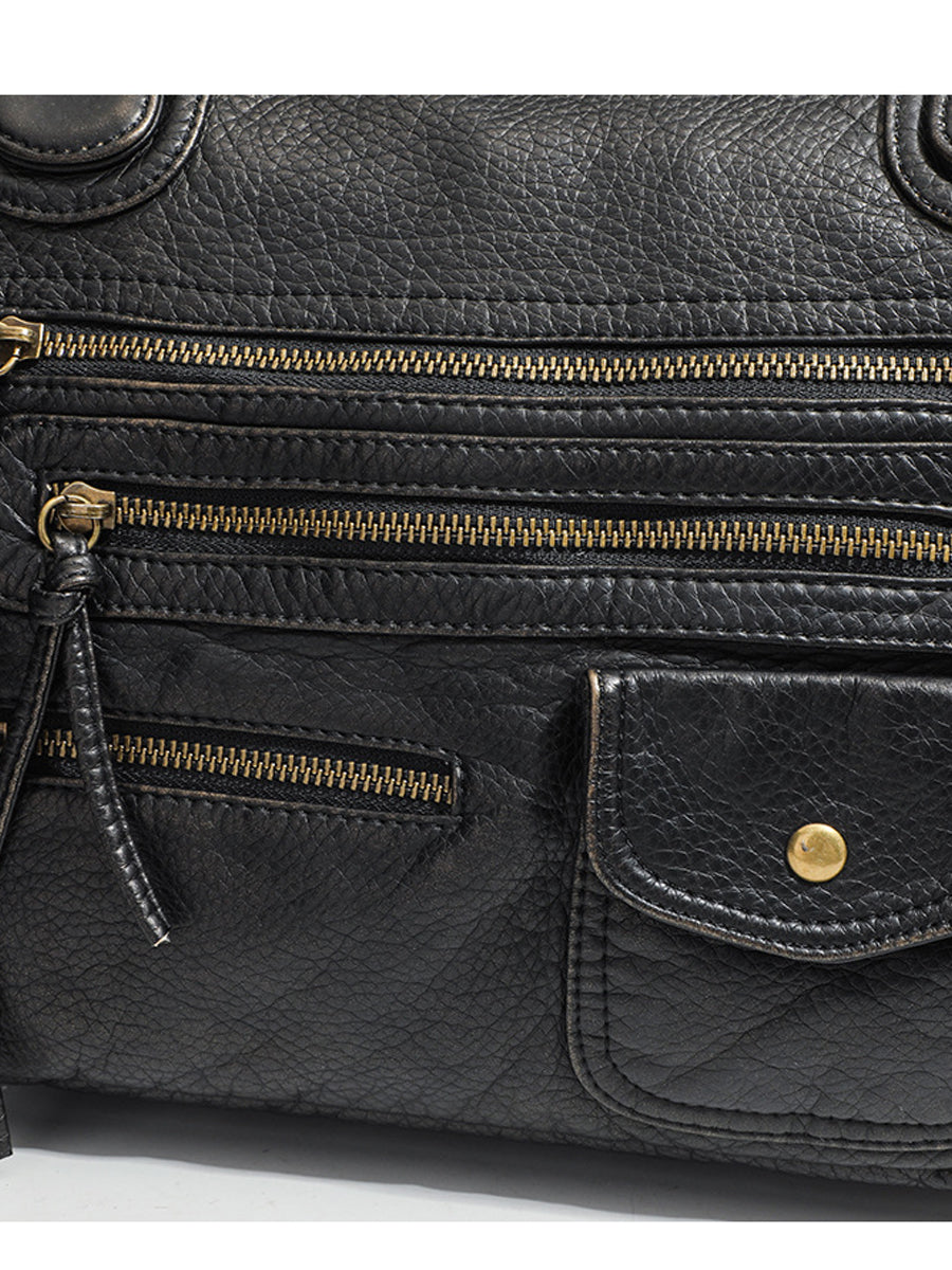 Women's Leather Distressed Multi Handbag – House of Velari