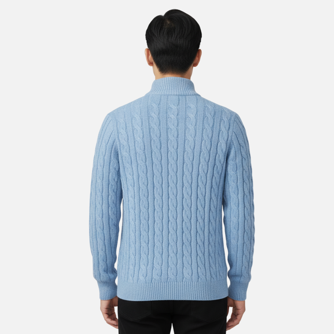Men's Merino Wool Quarter Zip Jumper – House of Velari