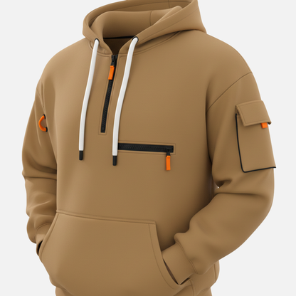 Men’s Two-Piece Tracksuit Set Casual Hoodie & Cargo Joggers – House of Velari