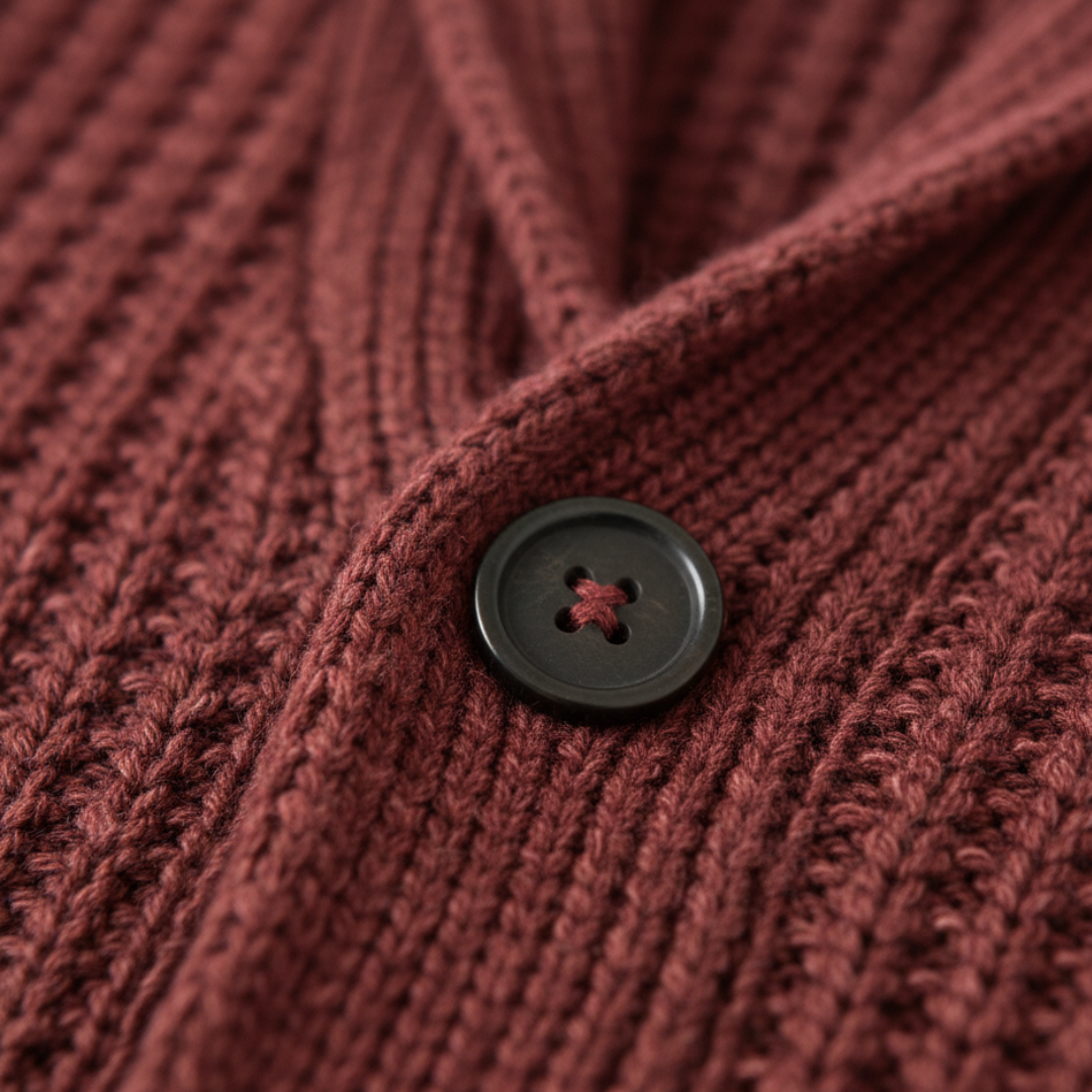 Men’s Collar Knit Cardigan – Classic Button-Up Sweater – House of Velari