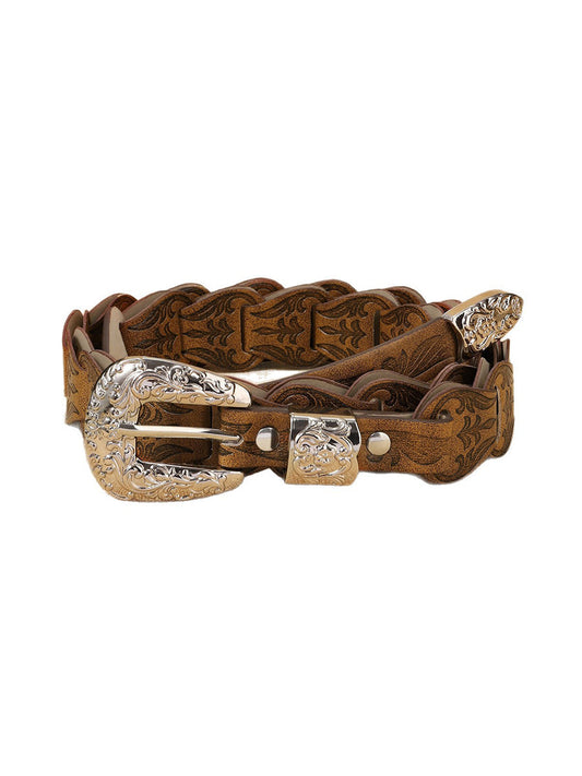 Women's Leather Floral Waist Belt – House of Velari