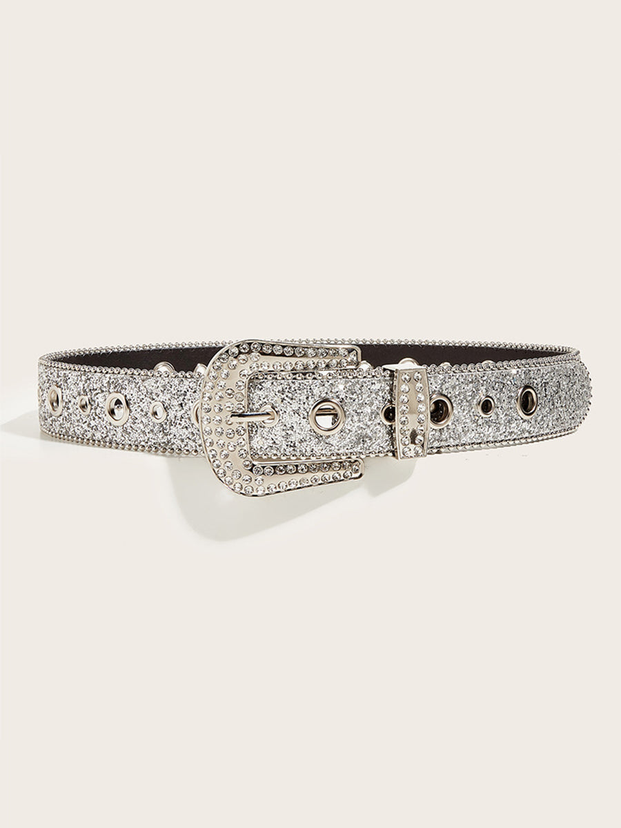 Women's Rhinestone Embellished Buckle Belt – House of Velari