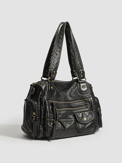 Women's Leather Distressed Multi Handbag – House of Velari