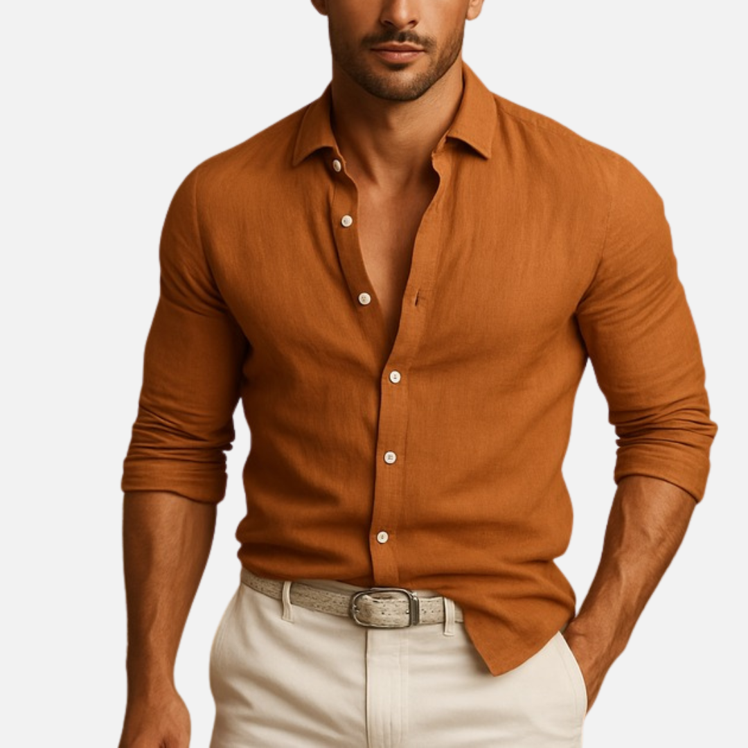 Men's Long Sleeve Slim-Fit Shirt – House of Velari