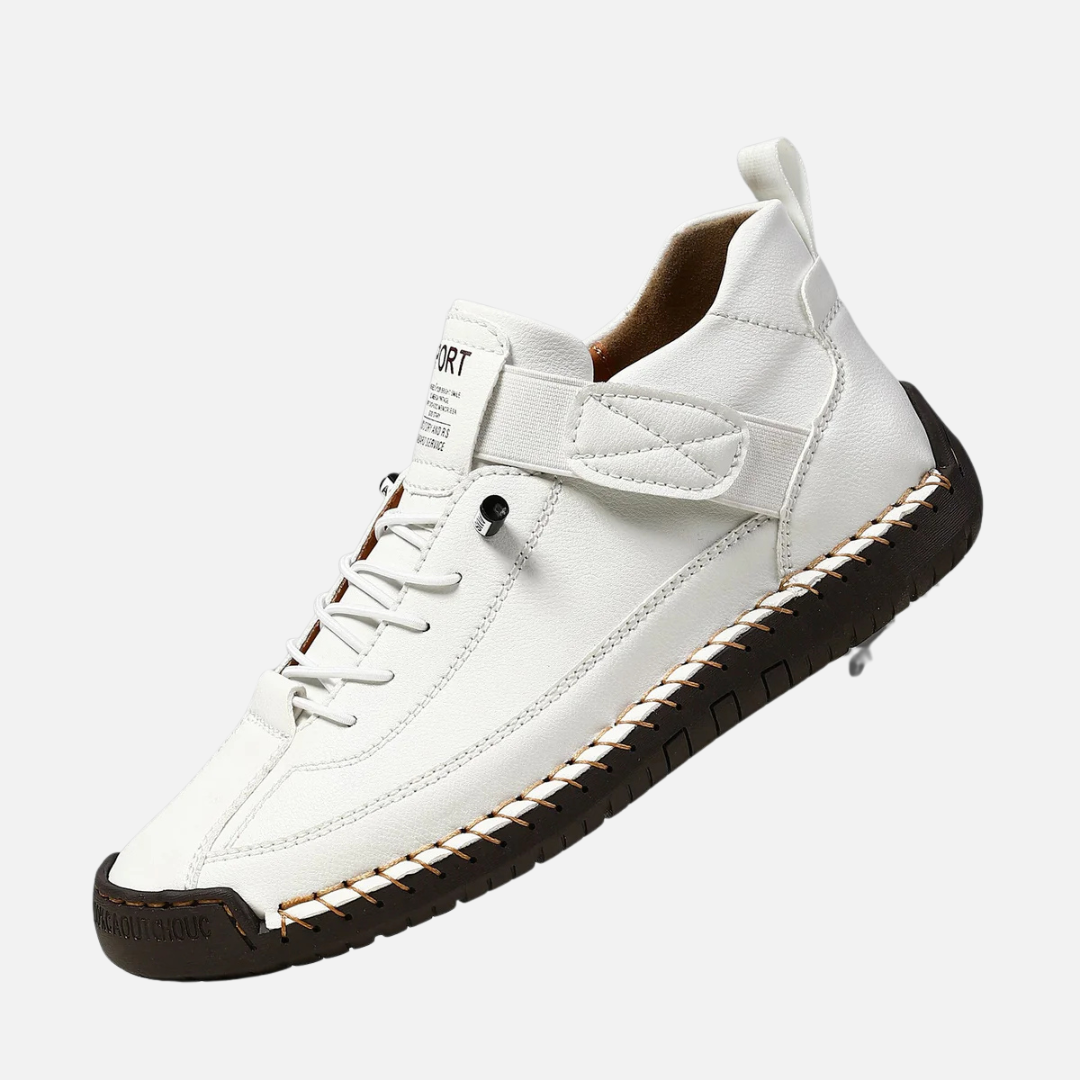 Women's Leather Ankle Walking Shoes – House of Velari