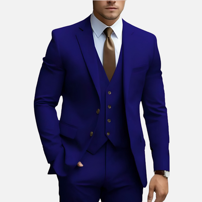 Men’s Tailored Smart Dress Three-Piece Suit – House of Velari