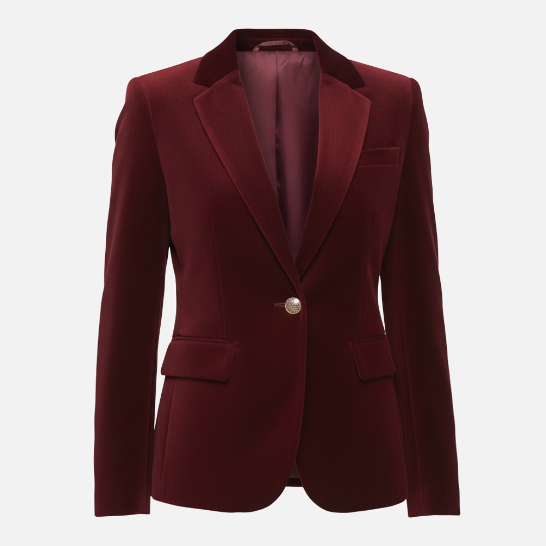 Women’s Velvet Blazer – Elegant Tailored Jacket – House of Velari