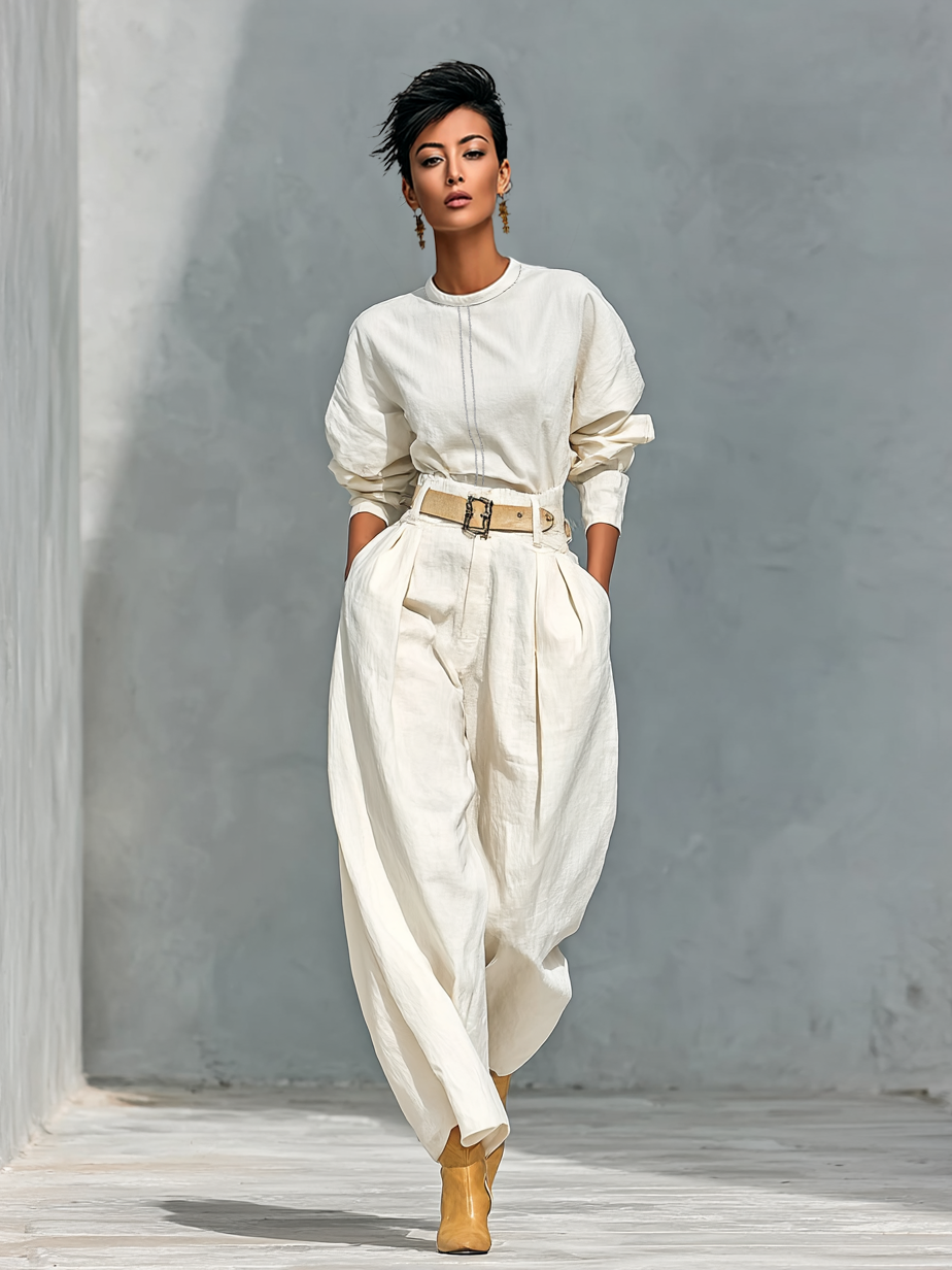 Women's Linen Long Sleeve Set – House of Velari